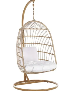 Hængestol med stativ ALLERA PE-rattan Beige