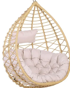 Hængestol med stativ ARSITA PE-rattan Naturlig