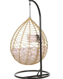 Hængestol med stativ ARSITA PE-rattan Naturlig
