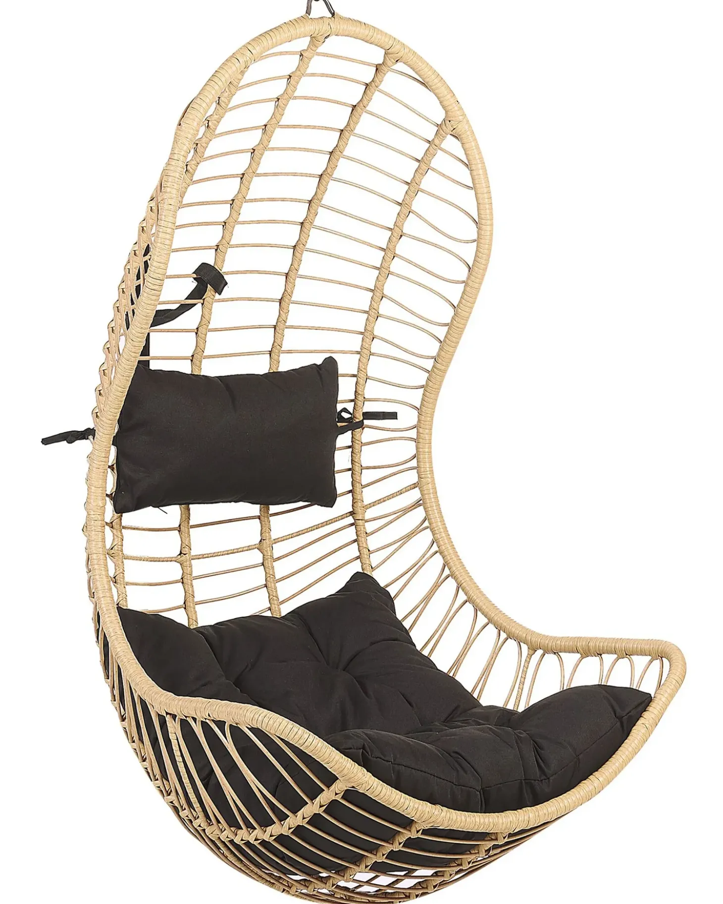 Hængestol med stativ PINETO PE-rattan Naturlig