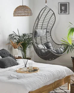 Hængestol PINETO PE-rattan Grå