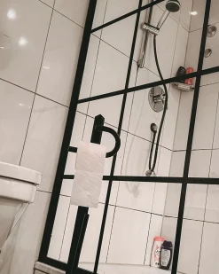 Holder til toiletpapir og -børste SARTO Metal Sort