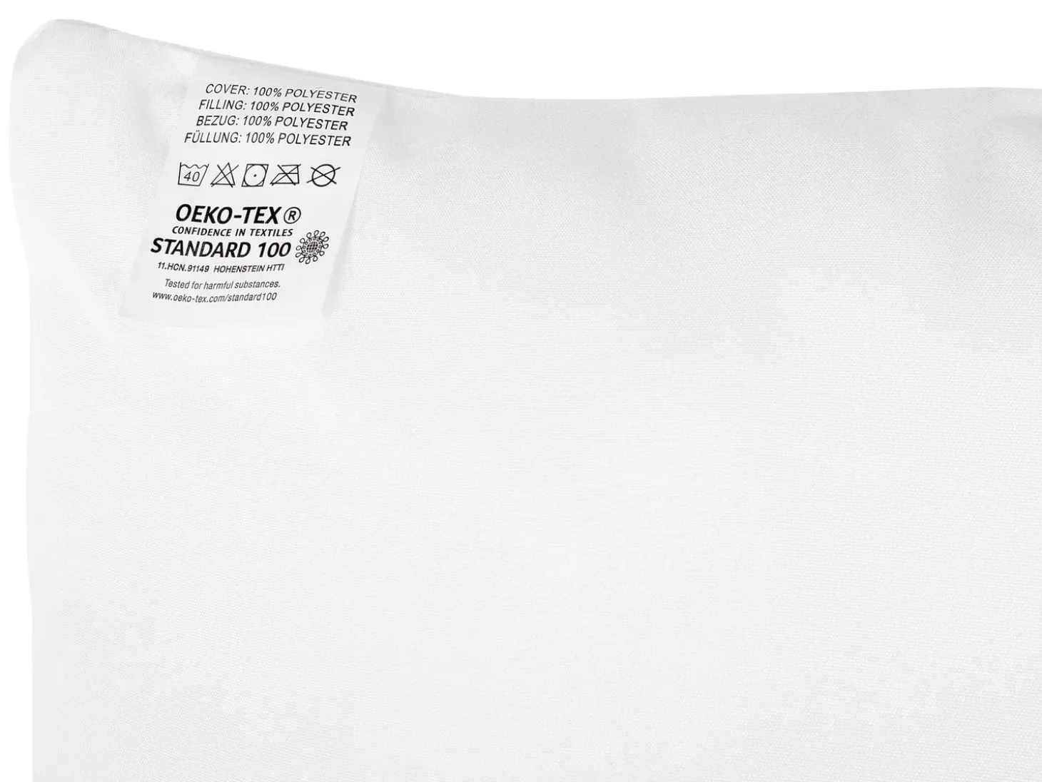 Hovedpude ERRIGAL Lav Microfiber 80 x 80 cm Hvid