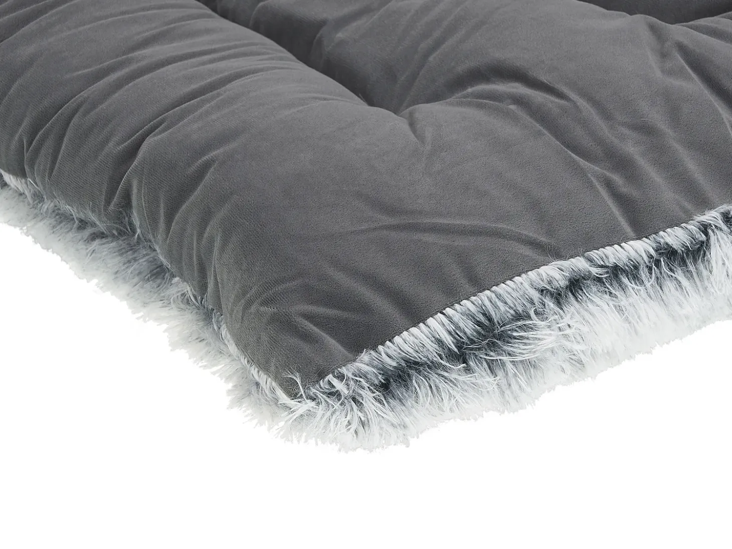 Hundepude ERGANI Velour Grå