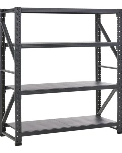 Hylder til garagen FIUGGI Metal 200 cm 200 cm Sort