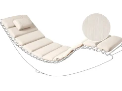 Hynde til liggestol BRESCIA PREMIUM 180 x 60 cm Lys Beige