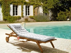 Hynde til liggestol CESANA PREMIUM 192 x 56 cm Cremehvid