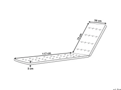 Hynde til liggestol CESANA PREMIUM 192 x 56 cm Blå