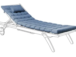 Hynde til liggestol CESANA PREMIUM 192 x 56 cm Blå