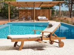Hynde til liggestol TOSCANA/JAVA/AMANTEA PREMIUM 189 x 58 cm Lys Beige