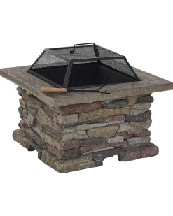 Ildsted med grill KELUD Beton Grå