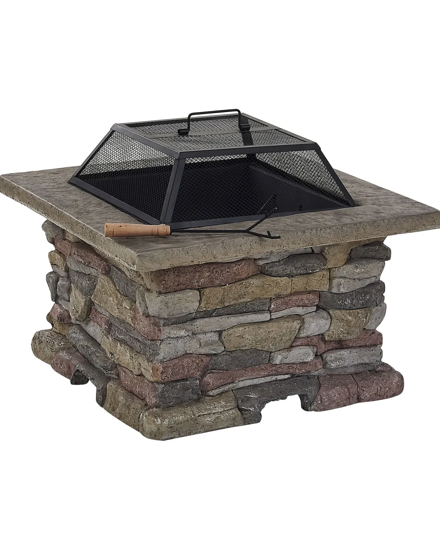 Ildsted med grill KELUD Beton Grå