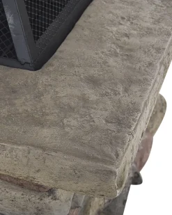 Ildsted med grill KELUD Beton Grå