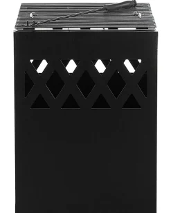 Ildsted med grill SHIGA Metal Sort