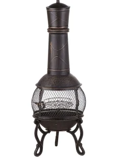 Ildsted med grill TACORA Metal Sort
