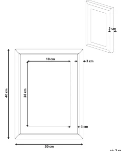 Indrammede plakater TOUBA Abstrakt motiv 30 x 40 cm Blå