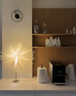 Juledekoration Bordlampe SATOPANTH Stjerne 70 cm Hvid
