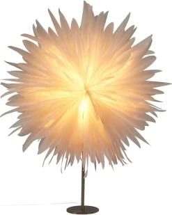 Juledekoration Bordlampe SATOPANTH Stjerne 70 cm Hvid