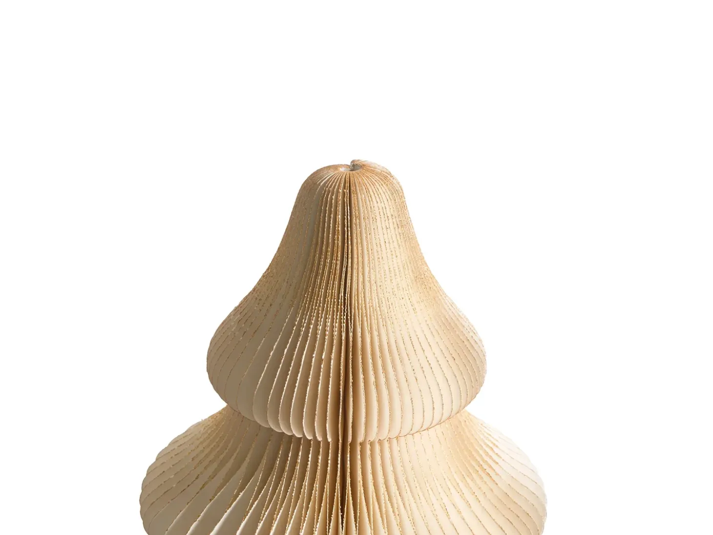 Juledekoration Bordlampe DREVJA Juletræ 51 cm Beige