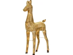 Juledekoration LED AKUREYRI Rensdyr 110 cm Guld