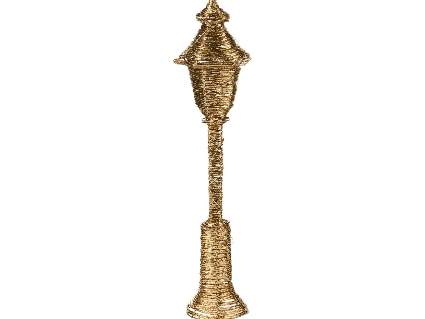 Juledekoration LED ALFTANES Søjle lampe 62 cm Guld