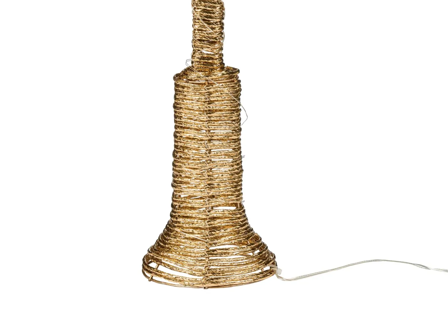 Juledekoration LED ALFTANES Søjle lampe 62 cm Guld