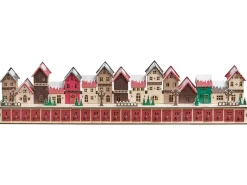 Juledekoration LED ASPERN Adventskalender 18 cm Rød