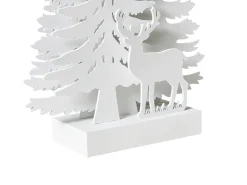 Juledekoration LED FEMAN Rensdyr Juletræ 36 cm Hvid