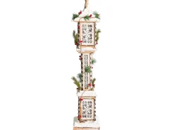 Juledekoration LED LENTIRA Søjle lampe 80 cm Lysebrun
