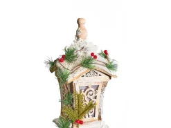 Juledekoration LED LIESVESI Søjle lampe 80 cm Lysebrun