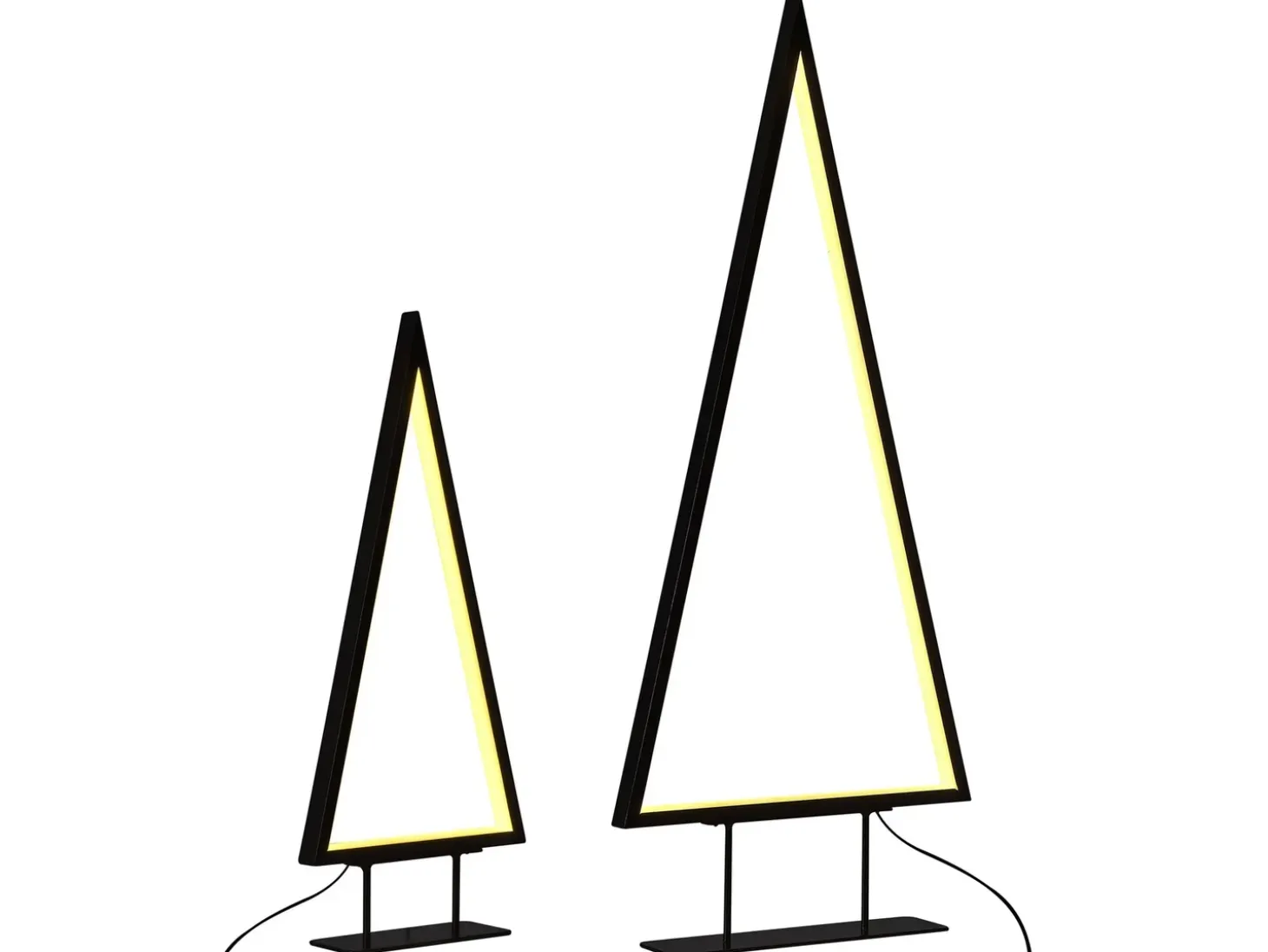 Juledekoration LED LOPPI Juletræ 47/69 cm Sort