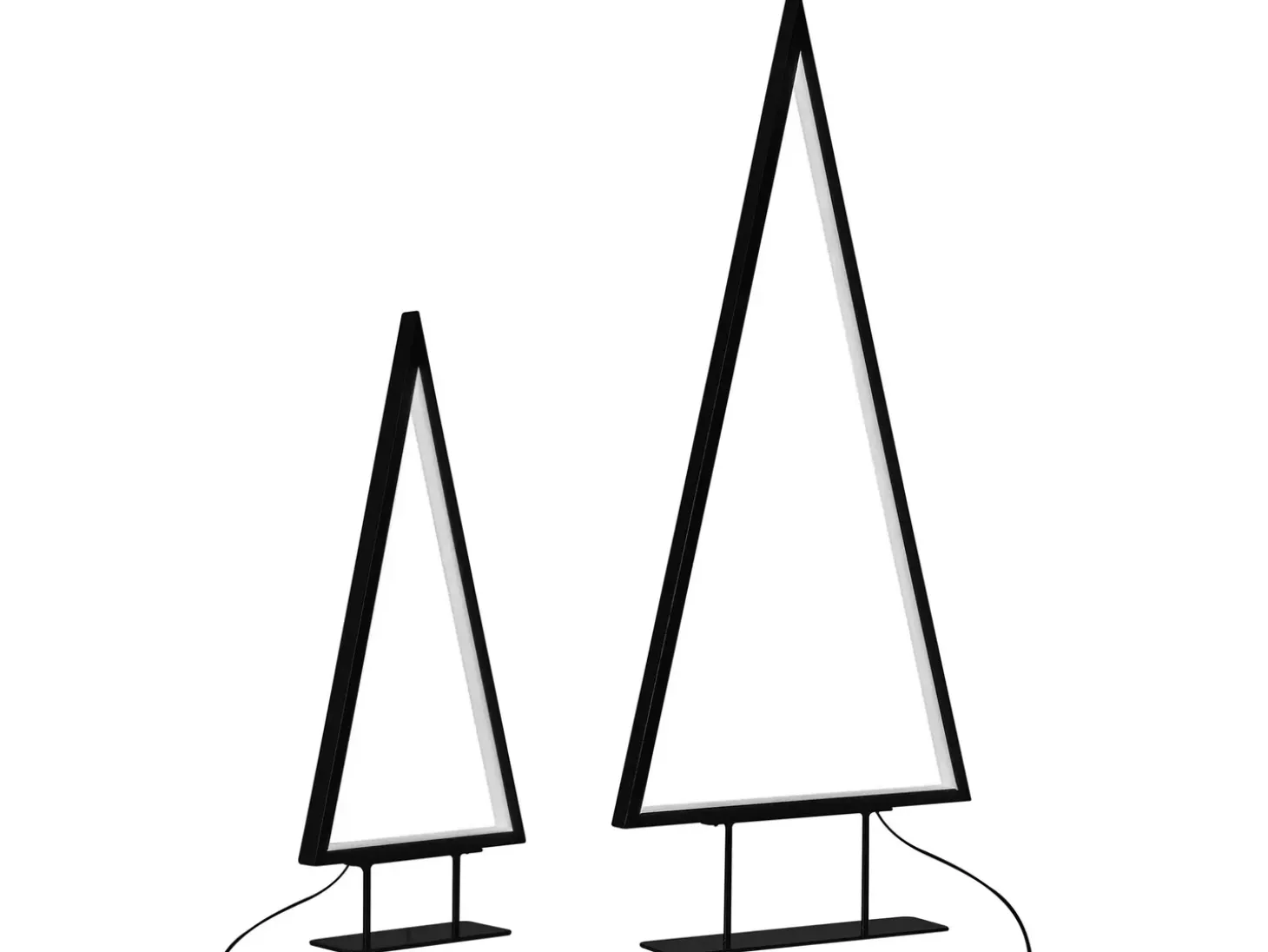 Juledekoration LED LOPPI Juletræ 47/69 cm Sort