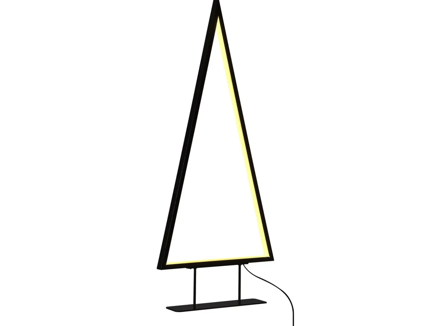 Juledekoration LED LOPPI Juletræ 47/69 cm Sort