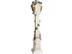 Juledekoration LED LUMMENE Søjle lampe 80 cm Hvid