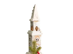 Juledekoration LED NASIJARVI Hus 85 cm Lysebrun