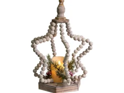 Juledekoration LED PATARI Stjerne 42 cm Lysebrun