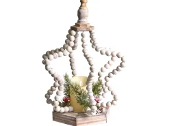 Juledekoration LED PATARI Stjerne 42 cm Lysebrun