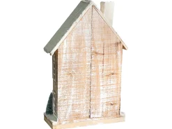 Juledekoration LED UNARI Hus 50 cm Lysebrun