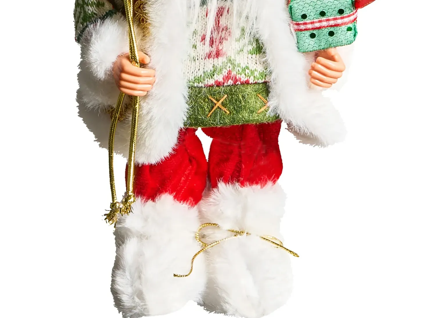 Juledekoration MOSVATN Julemand 37 cm Rood/groen