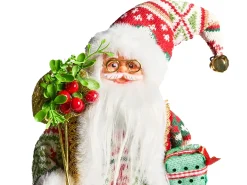 Juledekoration MOSVATN Julemand 37 cm Rood/groen