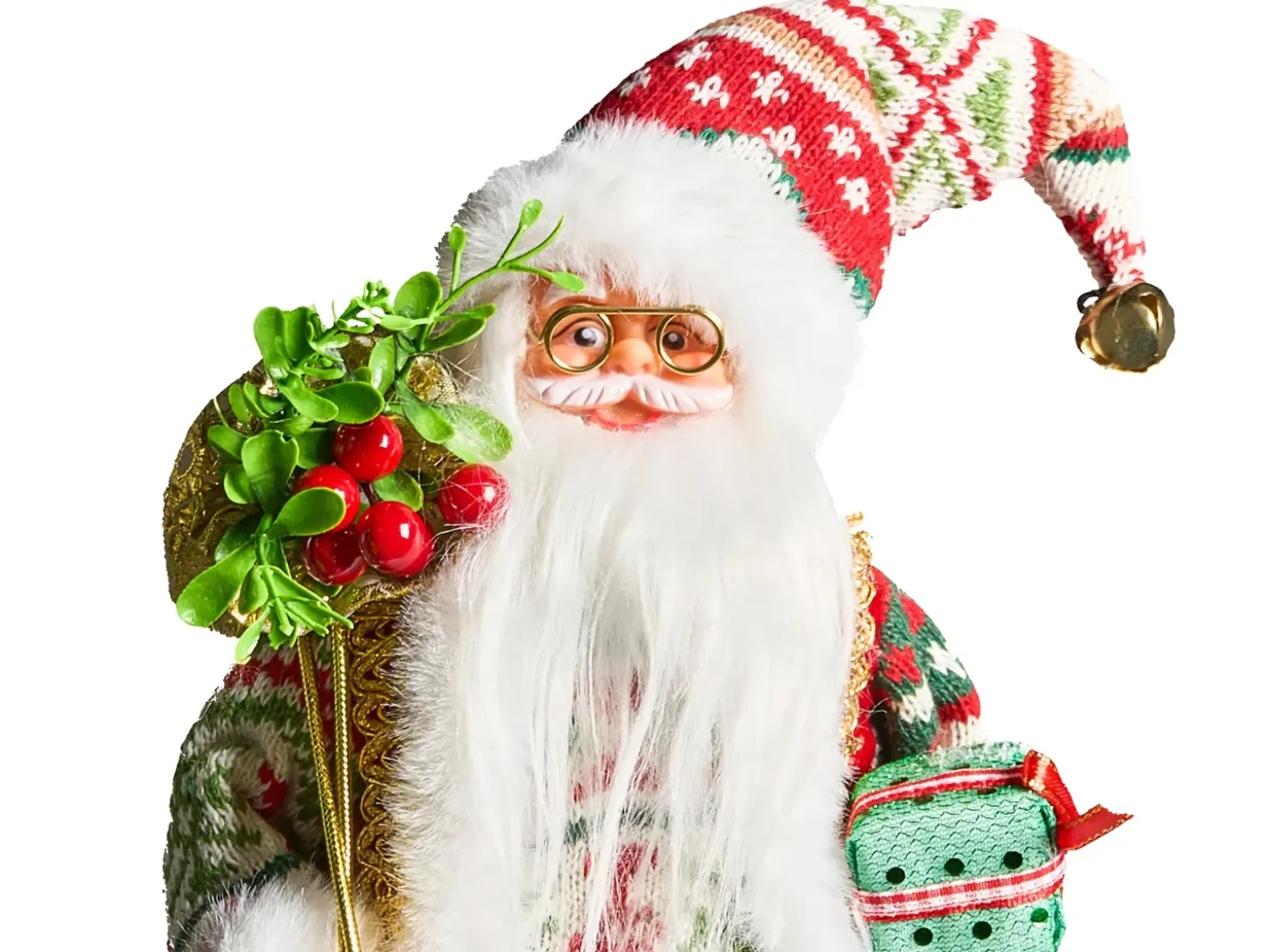 Juledekoration MOSVATN Julemand 37 cm Rood/groen