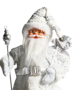 Juledekoration NELAUG Julemand 48 cm Sølv