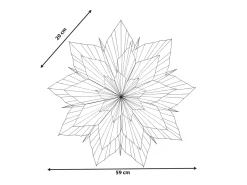 Juledekoration OSTERAN Stjerne 59 cm Lyserød