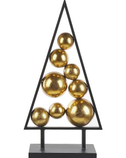 Juledekoration RANUA Juletræ 65 cm Guld