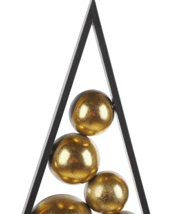 Juledekoration RANUA Juletræ 65 cm Guld
