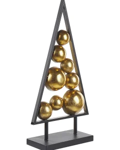 Juledekoration RANUA Juletræ 65 cm Guld