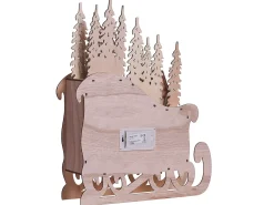 Juledekoration LED IMPALA Adventskalender 40 cm Lysebrun