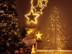 Juledekoration LED IMPALA Adventskalender 40 cm Lysebrun