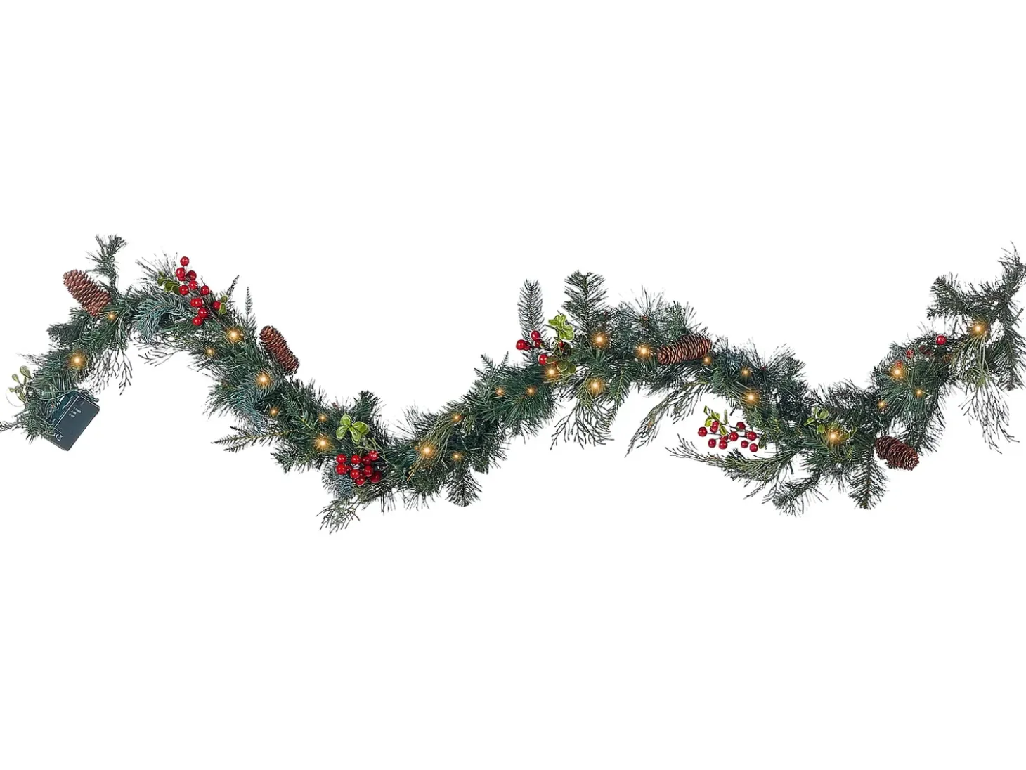 Juleguirlande LED ELBRUS 180 cm Grøn