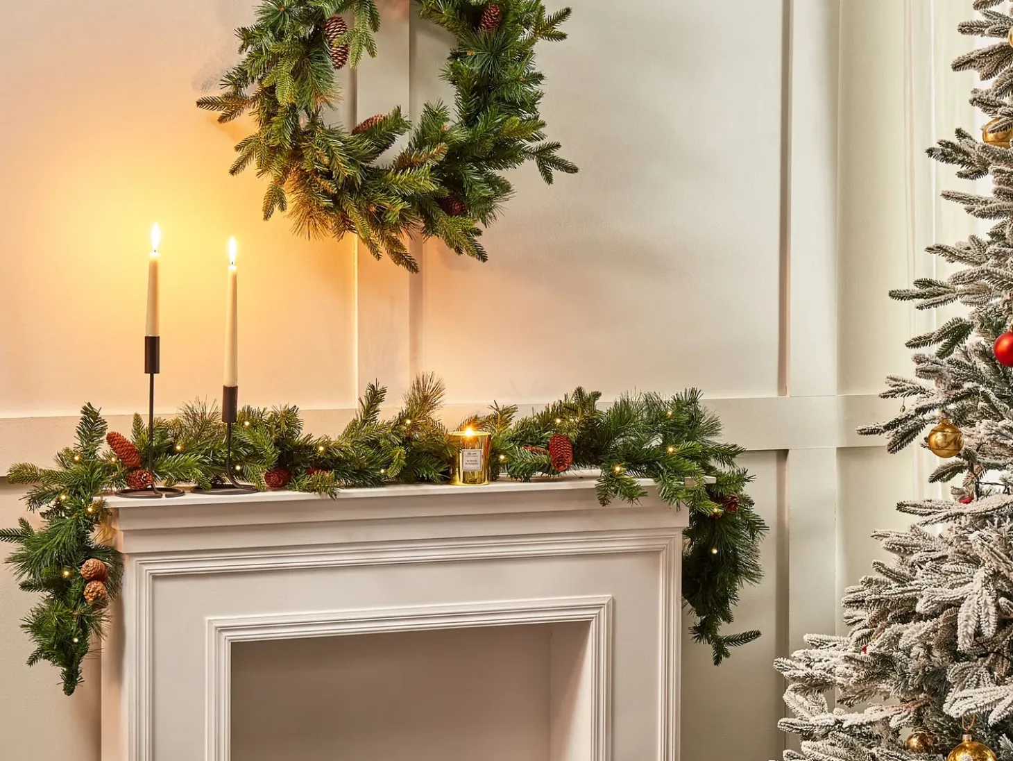 Juleguirlande LED KAMERUN 180 cm Grøn